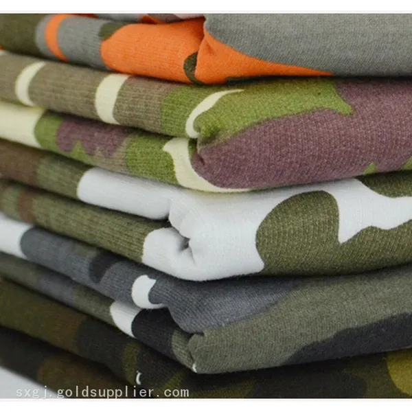 High Quality Coarse Needle Knit Military Camouflage Printed Fabric photo-3