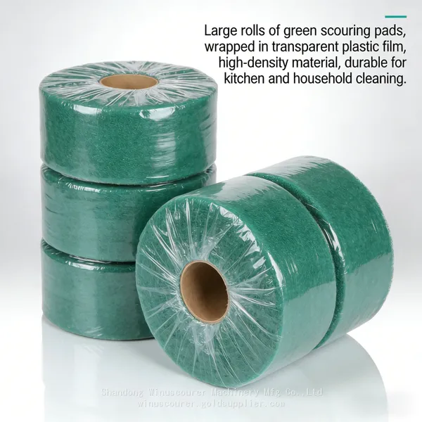 Green Abrasive Dish Scouring Pads Reusable Household Kitchen Cleaning Supplies photo-4