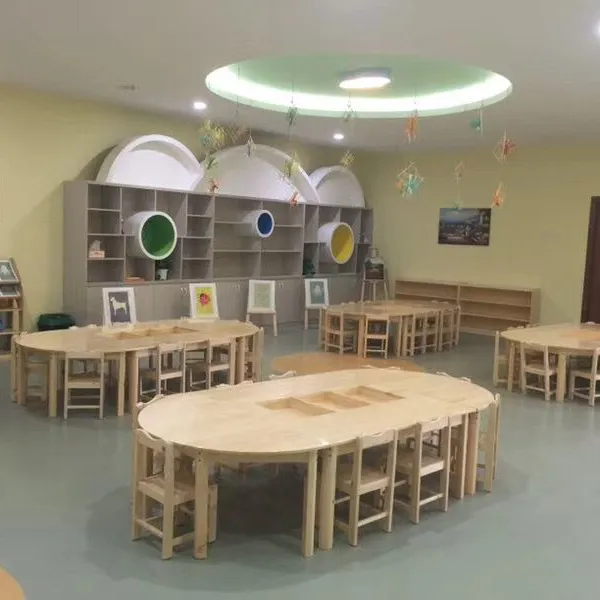 Kindergarten oak cabinet
