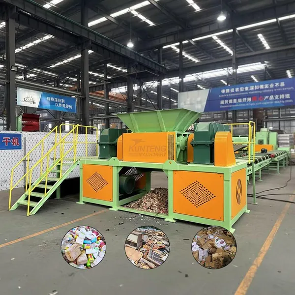 Industrial Plastic Glass Shredder Machine Household Waste Furniture Mattress Foam Sofa Shredder