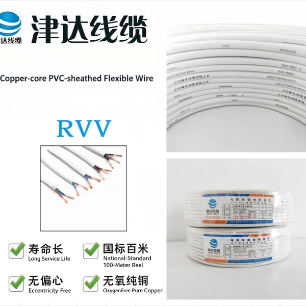 JINDA CABLE Copper Core PVC Insulated PVC Sheathed Flexible Cable