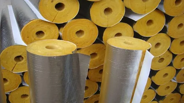Fire Resistant Glass Wool Pipe Section, Fiberglass Glasswool Tube Insulation, for Steam Pipeline, HVAC System, Industrial Pipe Insulation photo-3