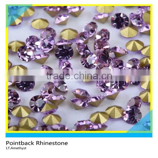 Chaton PP Stone Hot Fix Tanzanite Crystal Ss14 27pp 1 Gross 144 Pcs photo-3