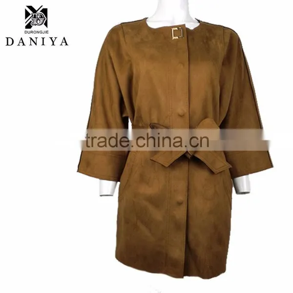 2015 Women Trench Coat Long Sleeve Coats Jackets for Ladies