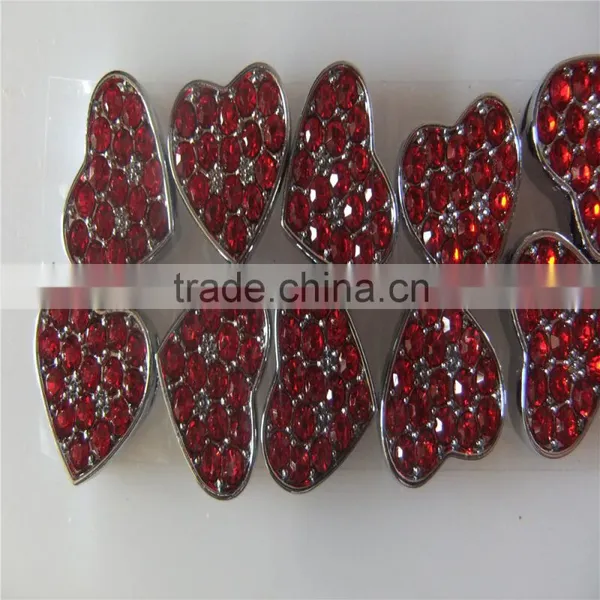 Factory Direct Supply of Encrusted With Diamonds 10MM Wear Jewelry Slider Heart Charms photo-4