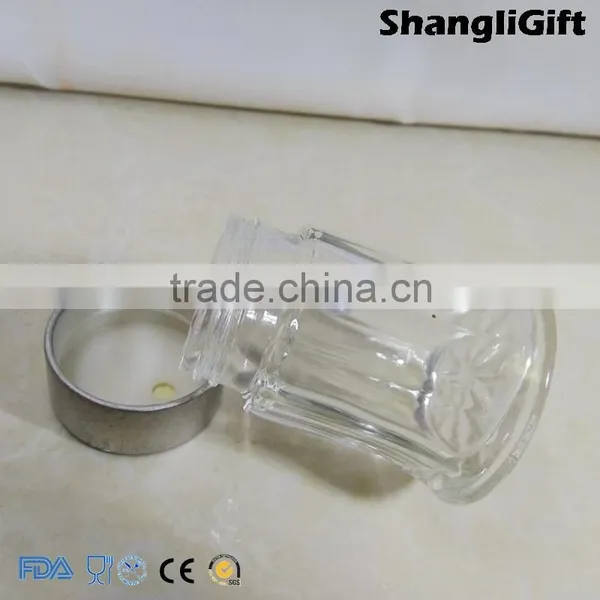 20ml Round Glass Jars Spice Bottle With Silver Plastic Cap photo-4