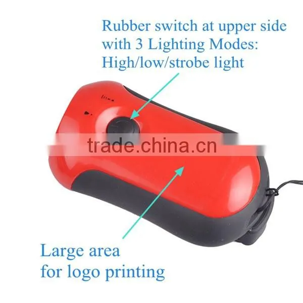 Wholesales Coloful Hand Crank Generator Flashlight photo-5