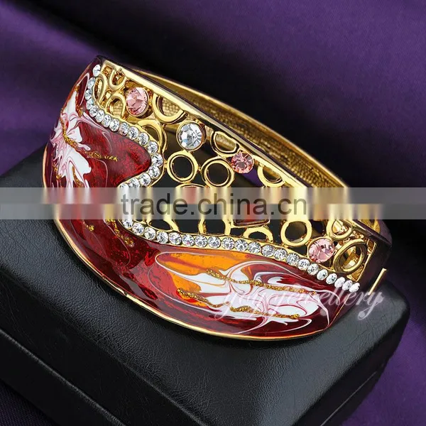 Jewelry Rhinestone Fashion Fake Gold Hot Selling Sex Bangle photo-2