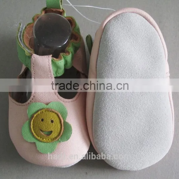 2016 Girl Boy Kids Flower Sheep Italian Leather Baby Shoes photo-2
