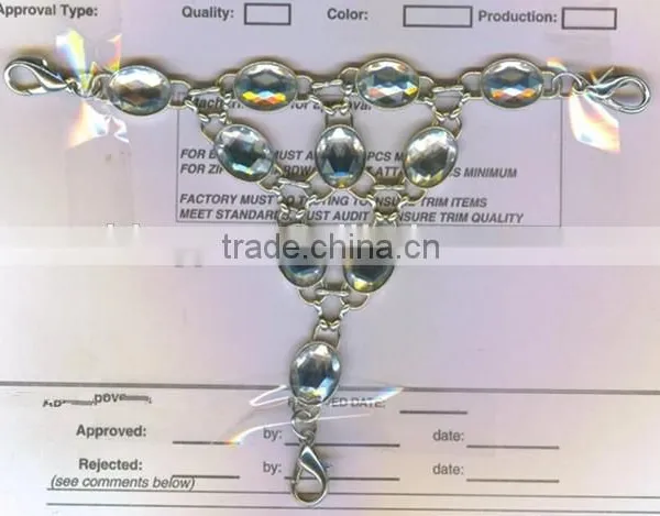 New Arrive Fancy Metal Rhinestone Detachable Collar -- H1412060 photo-2