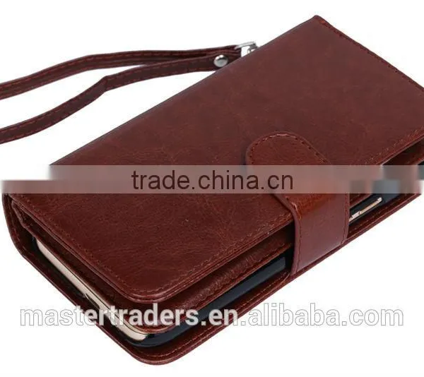 Cheap Crazy Horse Grain 2 In 1 Wallet PU Leather Case With Multi Card Slot For HTC One M9 MT-3657 photo-6