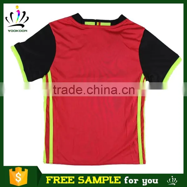 Top Quality Newest Belgium Home Soccer Jersey Sets for Children,highest Quality for Kids