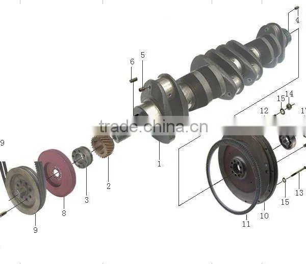 SINOTRUK PARTS 161500020024 Crankshaft