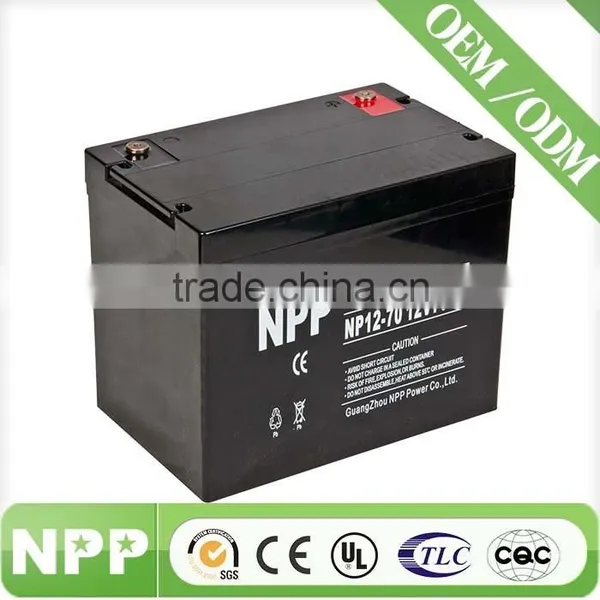 12v70ah Deep Cycle Competitive Price Battery Rechargeable for Solar System photo-2