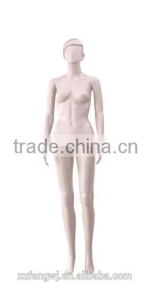 Xufeng Factory Directly Sale Cheap Abstract Head Slim Good Quality Female Plastic Mannequins for Clothing Shop photo-3
