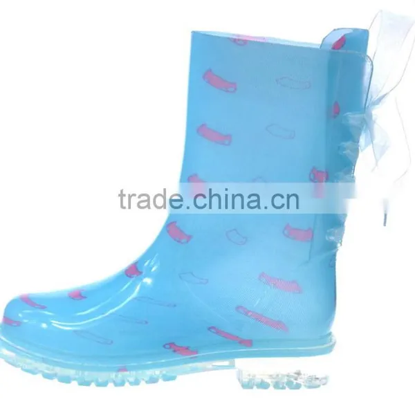 Fashion Rain Boots With Back Lace up photo-5