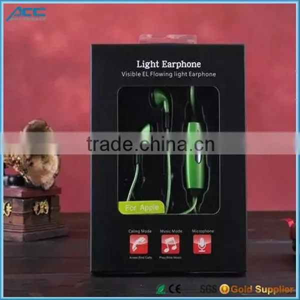 Cheap Wholesale Led Light Glow In-Ear Headphone photo-6