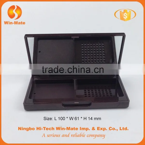 Cosmetic Packing Simple Square Plastic Empty Custom Loose Foundation Case photo-3
