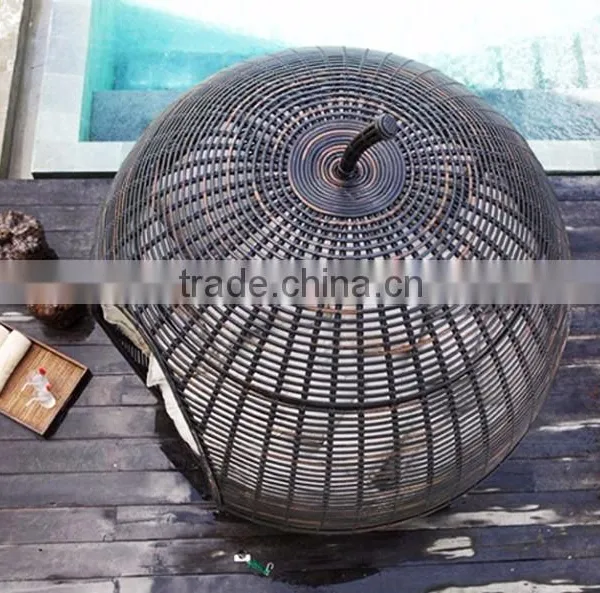 Morden Ourdoor Wicker Leisure Garden Apple Shaped Daybed photo-2
