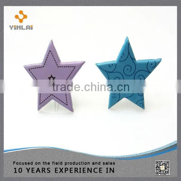 Purple Five-pointed Star Brads photo-2
