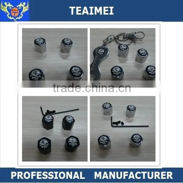 Anti Theft Car Logo Wheel Tire Valve Stem Air Caps