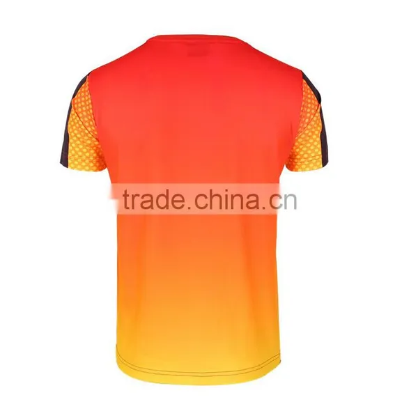 2016 Custom Wholesale Wecking Moisture Men Running Tshirt photo-6