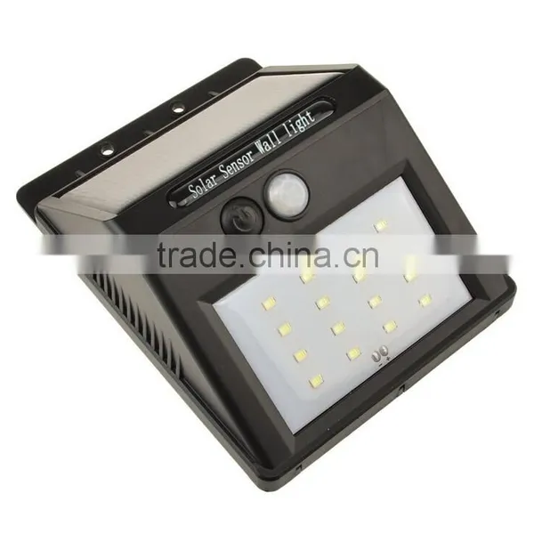 Outdoor Battery16 LED Solar Wall Mounted Motion Sensor Light photo-6