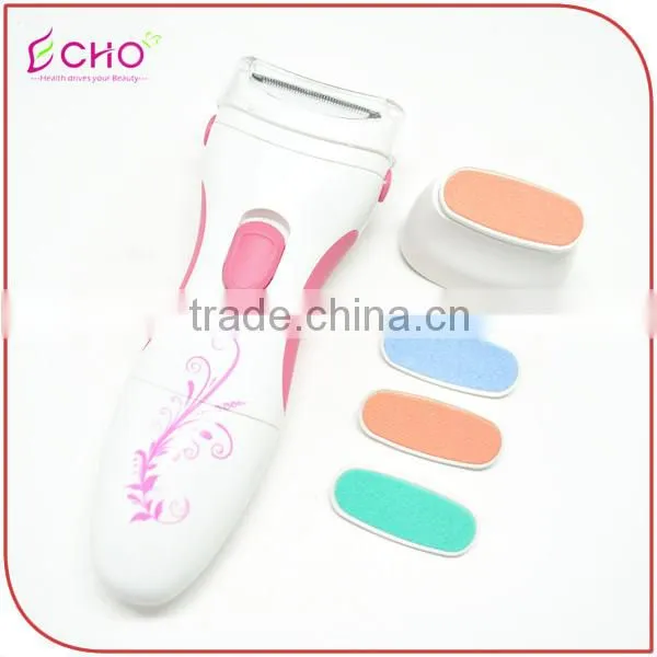 Battery Operated Lady Shaver and Pedicure Callous Remover for Foot Care photo-2