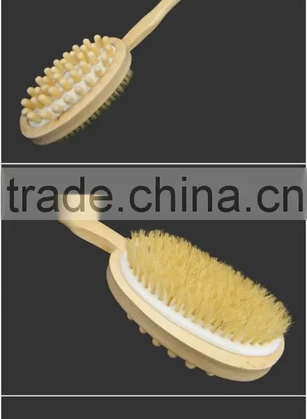 2016 Hotsale Wood Long Handle Body Back Wash Brushes for Scrubber Back Quality Choice photo-3