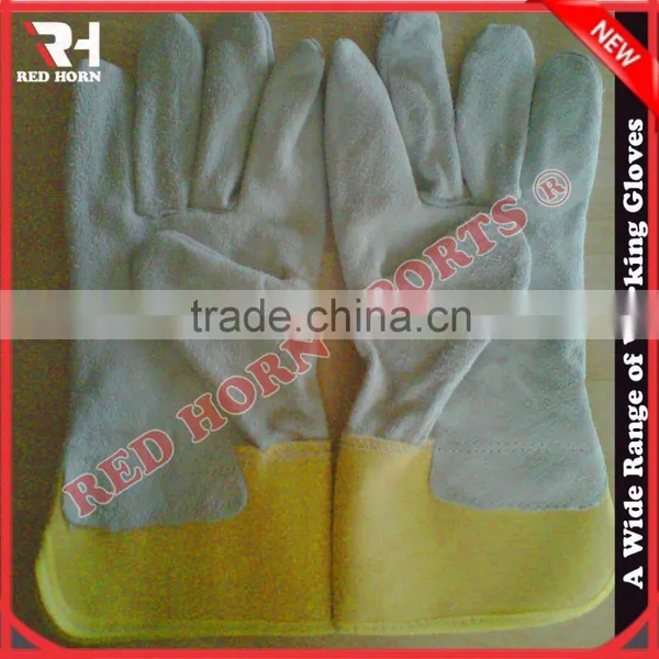 Cow Split Leather Safety Gloves, Cheap Working Gloves photo-6