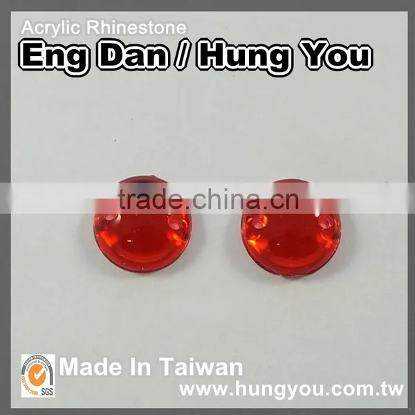 2 Holes Lead-Free Half Beads Rhinestones photo-6