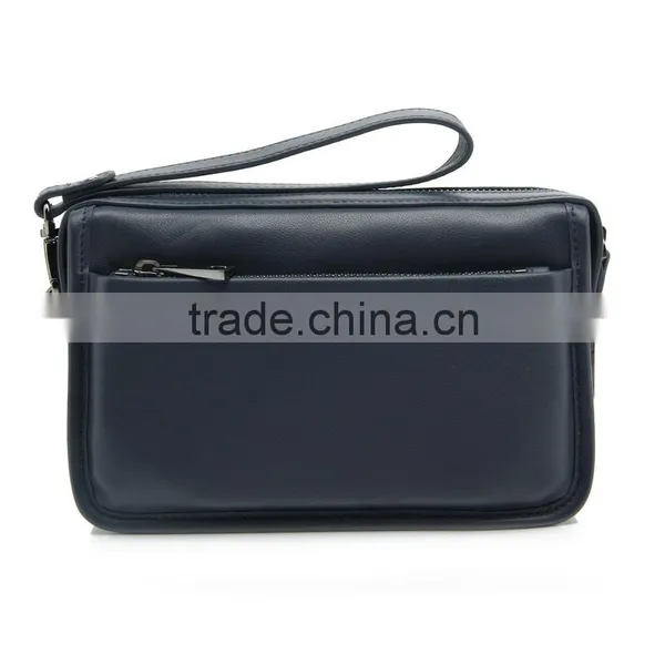 CSQJB077-001 Real Leather Day Clutch Fashion Designer Leather Men's Clutch Bag photo-3