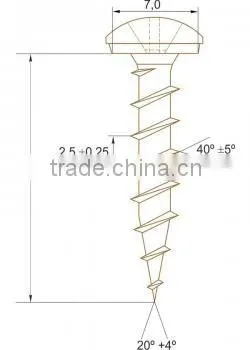 Screw for Aluminium Windowsills With Washer