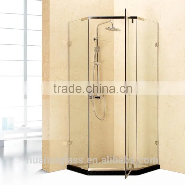 Custom With Frame Sliding Tempered Glass Shower Rooms photo-6