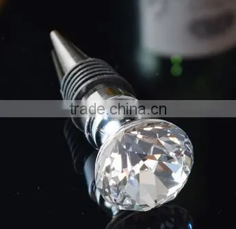 Crystal Diamond Wine Bottle Stopper for Wedding Decoration photo-3
