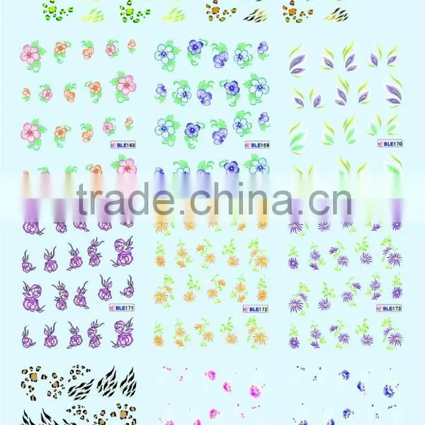 Most Popular Cheap Water Transfer Printing BLE Nail Sticker for Sale 2015 photo-4