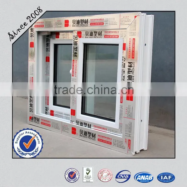 China GB/T28887-2012 Standard BD88 Sliding Window; PVC Sliding Window; Plastic Sliding Window photo-3