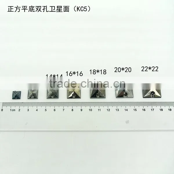 KC5 Square Rivoli 18*18 Flat Back Sew on Acrylic Rhinestones for Fashion Decoration, Craft Making, Garment Bags Accessories photo-3