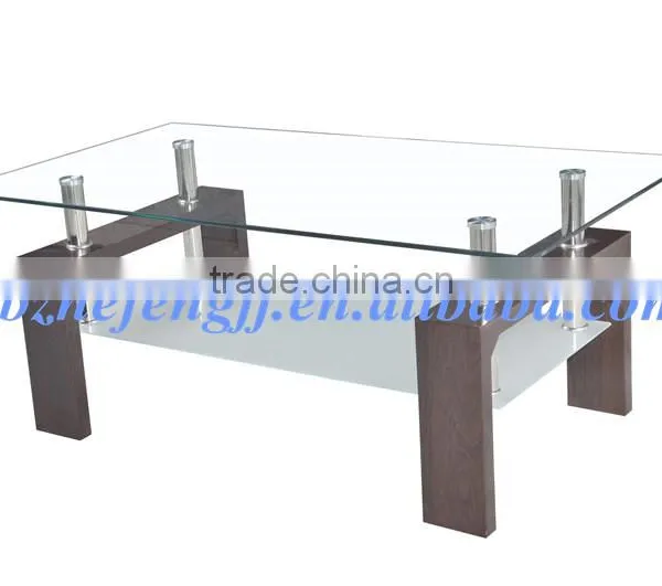 Wholesale Modern Glass Coffee Table With Mdf Legs photo-4