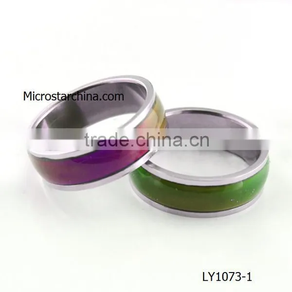2015 Wholesale in Stock Good Selling Stainless Steel Mood Rings photo-2