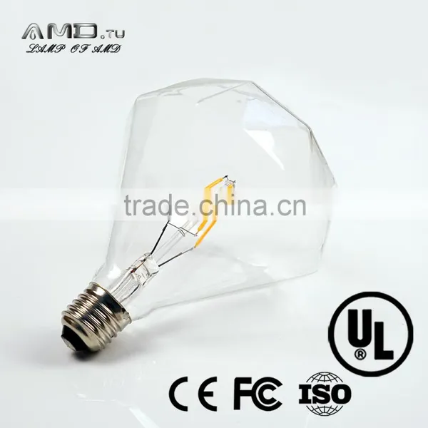 Diamond Decorative Led Filament 3W 4W 5W E27 E26dimmable Vintage Led Bulb photo-3