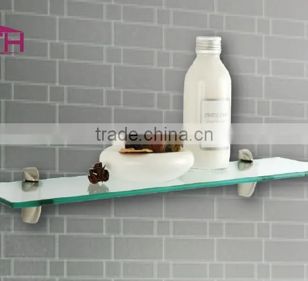 bathroom glass shelf