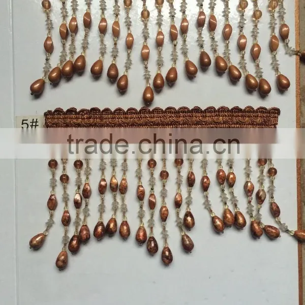 [YZLACE] Tassels Lace Curtains Wholesale 10073 photo-2