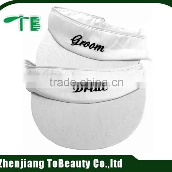 White Universal Embroidery Sun Visors photo-2