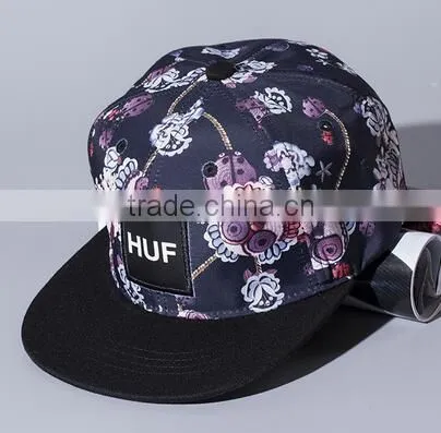 Hot sell promotional outdoor sports Simple puff embroidery hats snapback cap customizable cheap hiphop caps