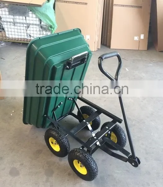 Four Wheel Outdoor Heavy Duty Camping Dump Cart Trolley photo-2