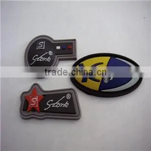 3d star shape soft pvc label patch