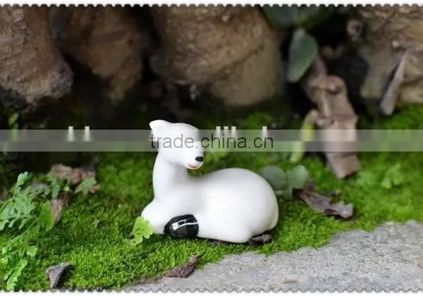 Porcelain White Sheep Small Figurine Ornaments photo-2