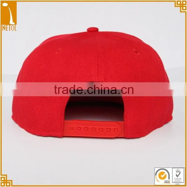 6 Panel Sports Style Metal Badge Custom Snapback Caps photo-2