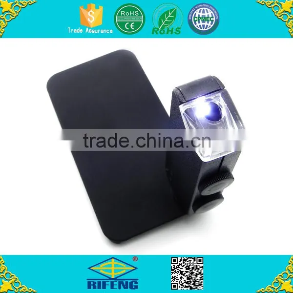 Brand New Mini Lens 60X-100X Pocket Magnifier Microscope With Led Light photo-2